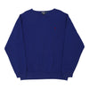 Vintage blue Ralph Lauren Sweatshirt - mens x-large