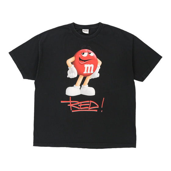 Vintage black Red M&Ms T-Shirt - mens xx-large