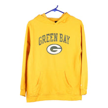  Vintage yellow Green Bay Packers, Age 14 Reebok Hoodie - boys x-large