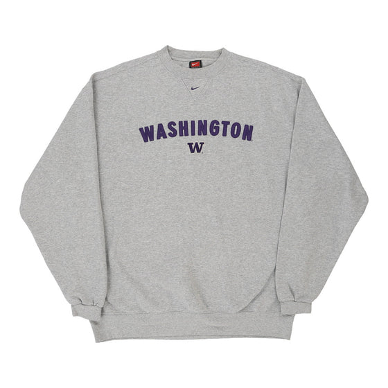 Vintage grey Washington Nike Sweatshirt - mens large