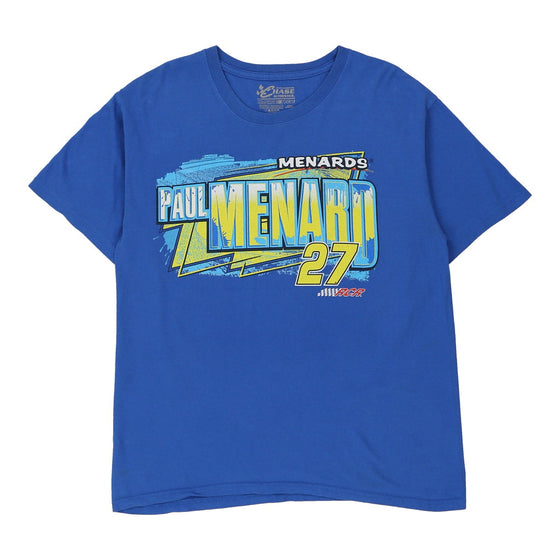 Vintage blue Paul Menard 27 Chase Authentics T-Shirt - mens large