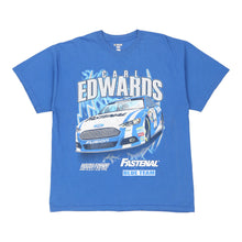  Vintage blue Carl Edwards Nascar T-Shirt - mens x-large