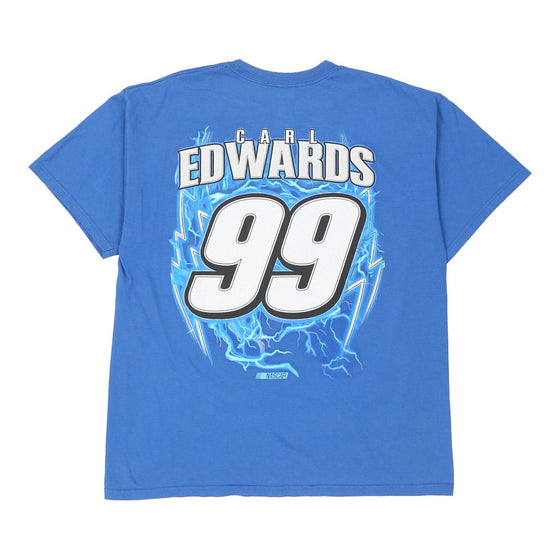 Vintage blue Carl Edwards Nascar T-Shirt - mens x-large