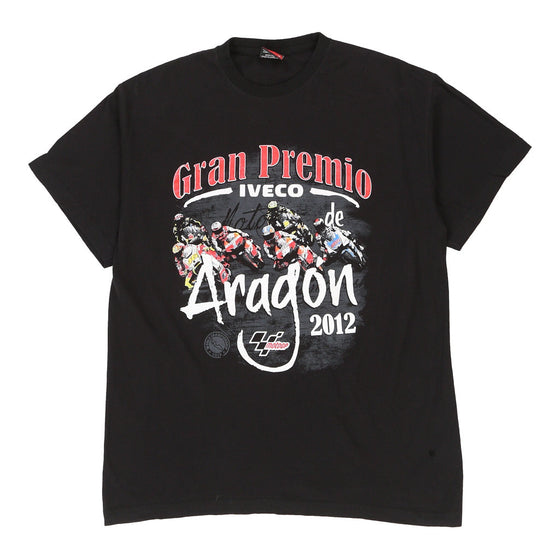 Pre-Loved black Gran Premio, Aragon 2012 Motogp T-Shirt - mens medium