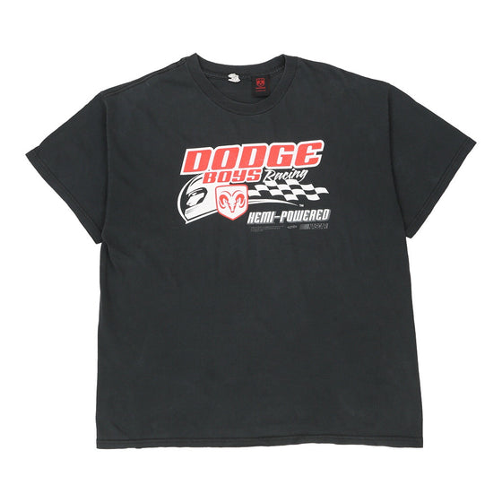 Vintage black Dodge Racing Alstyle T-Shirt - mens x-large