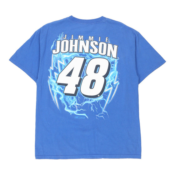 Vintage blue Jimmie Johnson 48 Nascar T-Shirt - mens large