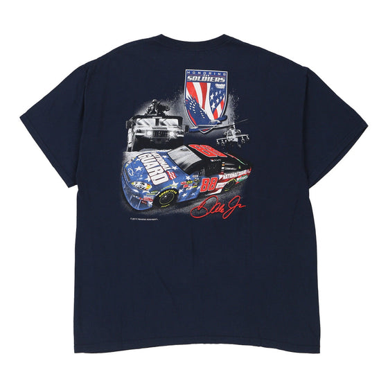 Vintage navy Dale Jr. Nascar T-Shirt - mens x-large