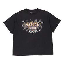  Vintage black Nascar T-Shirt - mens xx-large