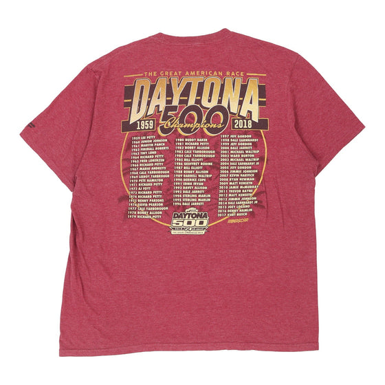 Pre-Loved red Daytona 500 2018 Fanatics T-Shirt - mens x-large