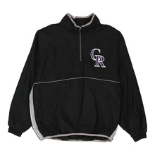  Vintage black Colorado Rockies Majestic 1/4 Zip - mens medium