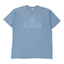  Vintage blue Single Stitch Hawaii Anvil T-Shirt - mens x-large