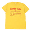 Vintage yellow Single Stitch Made in USA Bob Chinns Crab House Restaurant Screen Stars T-Shirt - mens x-large