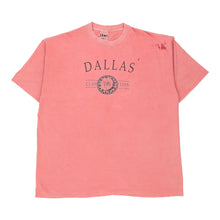  Vintage pink Single Stitch Made in USA Dallas Jomi Sportswear T-Shirt - mens x-large