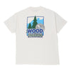 Vintage white Single Stitch Wood Hanes T-Shirt - mens x-large