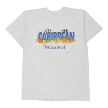  Vintage grey Single Stitch Caribbean Carnival Unbranded T-Shirt - mens x-large