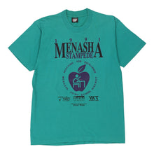  Vintage blue Single Stitch Made in USA 1991 Menasha Stampede Screen Stars T-Shirt - mens large