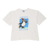 Vintage white Single Stitch Boxy Fit International Antarctic Centre T-Shirt - womens x-large