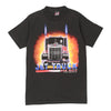 Vintage black Single Stitch Jet Truck Bob Motz Screen Stars T-Shirt - mens large