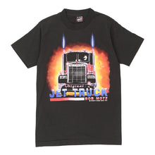  Vintage black Single Stitch Jet Truck Bob Motz Screen Stars T-Shirt - mens large