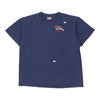 Vintage navy Single Stitch Softball Oneita T-Shirt - mens large