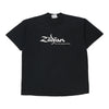 Vintage black Zildjian Lee T-Shirt - mens x-large