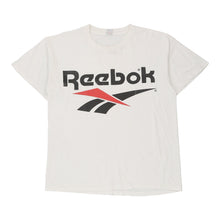  Vintage white Bootleg Reebok T-Shirt - mens large