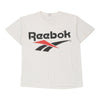 Vintage white Bootleg Reebok T-Shirt - mens large