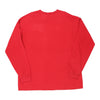 Vintage red Adidas Long Sleeve T-Shirt - mens x-large