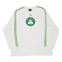  Vintage white Boston Celtics Adidas Long Sleeve T-Shirt - mens xx-large