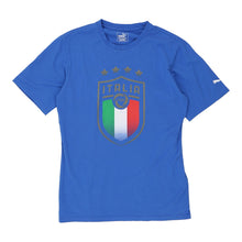  Vintage blue Italia Puma T-Shirt - mens medium