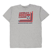  Vintage grey Angelo's Soccer Corner Adidas T-Shirt - mens medium