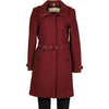 Vintage burgundy Burberry London Overcoat - womens small