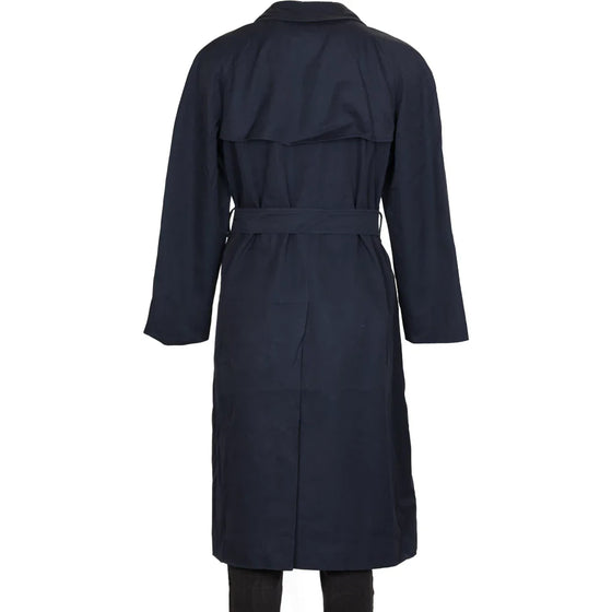 Vintage navy Burberry Trench Coat - womens medium