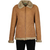 Vintage beige Benetton Sheepskin Jacket - womens large