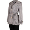 Vintage grey Elena Trench Coat - womens large