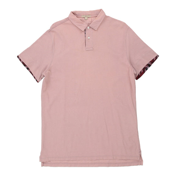 Vintage pink Burberry Brit Polo Shirt - mens x-large