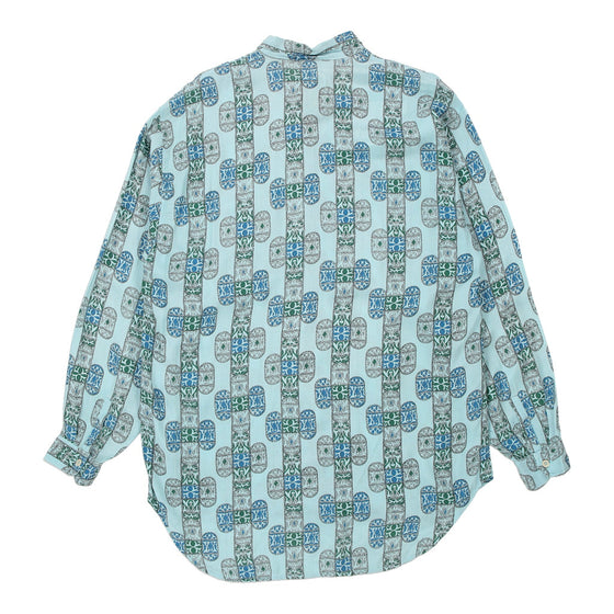 Vintage blue Mak Uno Patterned Shirt - mens large