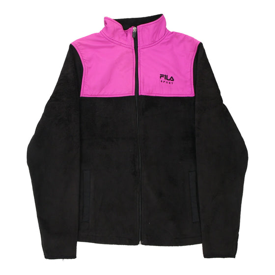 Vintage block colour Fila Fleece - womens small