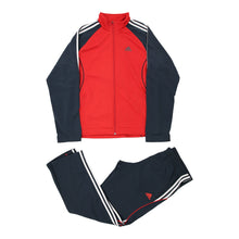  Vintage block colour Adidas Full Tracksuit - mens large