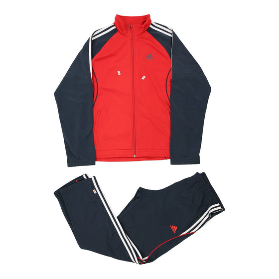 Vintage block colour Adidas Full Tracksuit - mens large