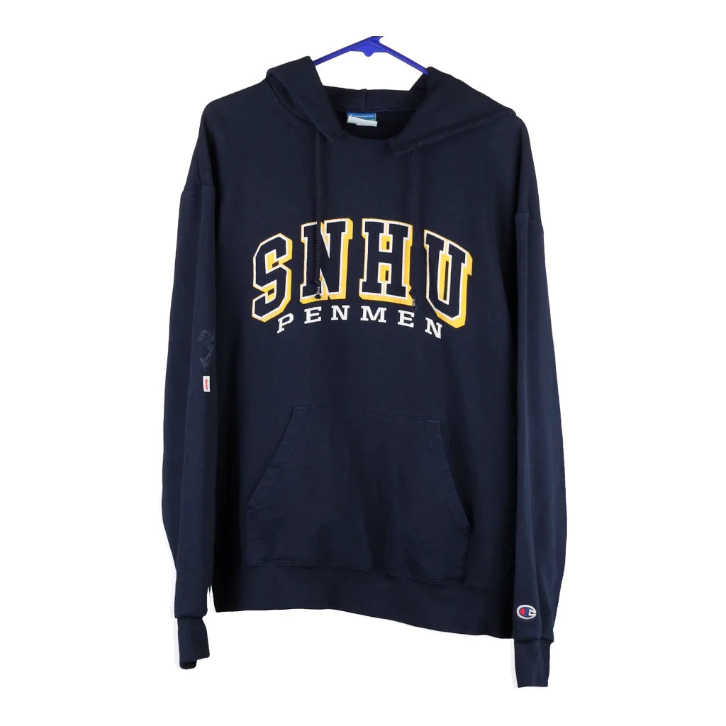 SNHU Champion College Hoodie - Large Blue Cotton – Thrifted.com