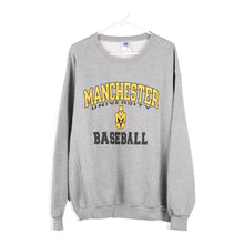  Vintage grey Manchester University Russell Athletic Sweatshirt - mens large