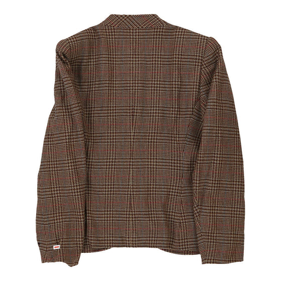 Ungaro Checked Blazer - Small Brown Wool