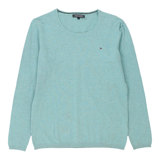 Tommy Hilfiger Jumper - Medium Blue Cotton Blend