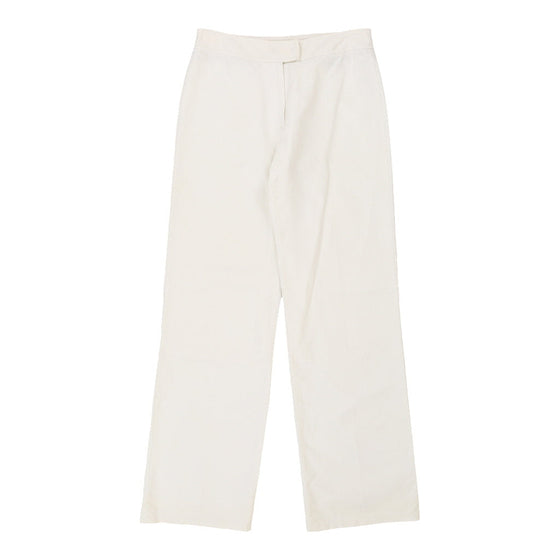 Burberry Trousers - 30W UK 12 White Cotton