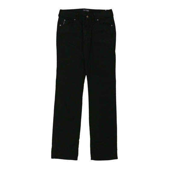 Armani Jeans Trousers - 32W UK 12 Black Cotton Blend