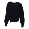 Armani Jeans V-neck Jumper - Medium Navy Wool Blend