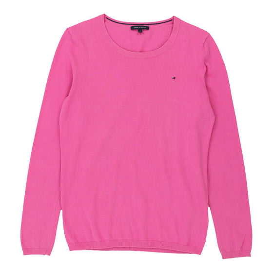 Tommy Hilfiger Jumper - Small Pink Cotton