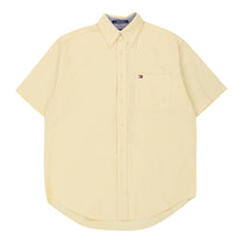  Vintage yellow Tommy Hilfiger Short Sleeve Shirt - mens medium