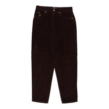  Roccobarocco Cord Trousers - 32W UK 14 Burgundy Cotton